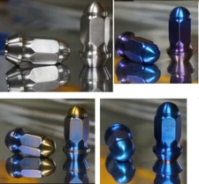 20x set 12x1.5 12x1.25 1/2-20 Closed End Titanium Wheel Lug Nut Tuner Floating
