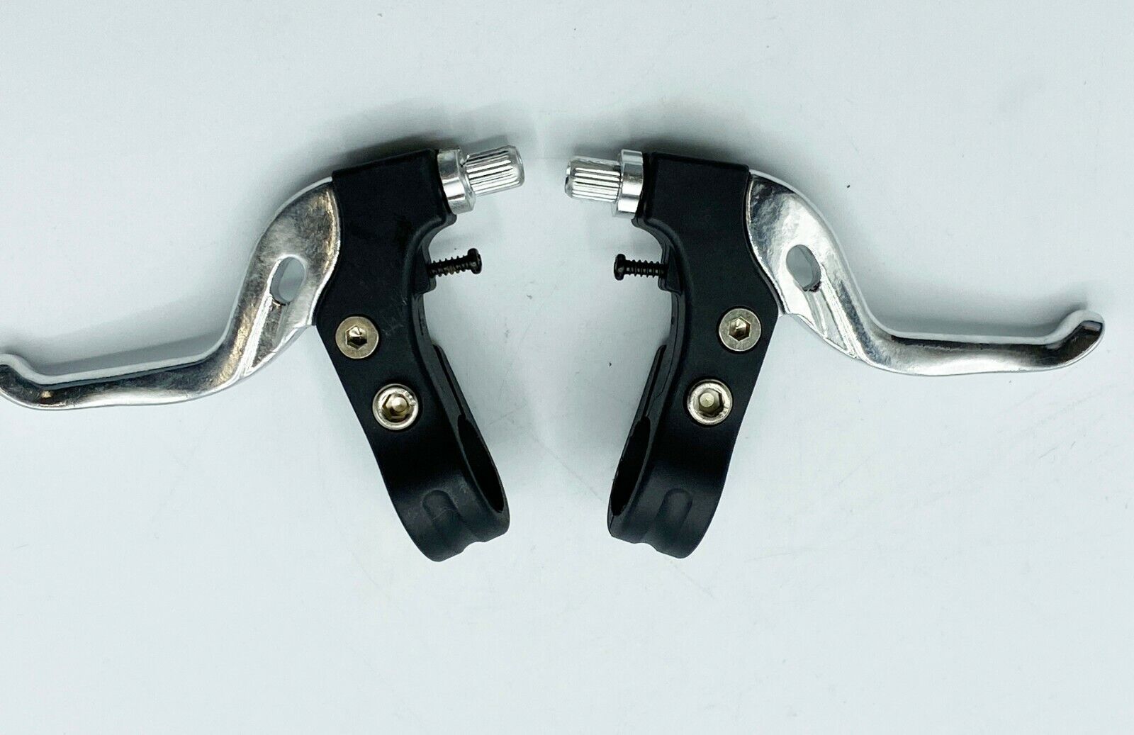 New Silver Power V-Brake Lever Pair 22.2mm for MTB Comfort BC Bicycle Bike