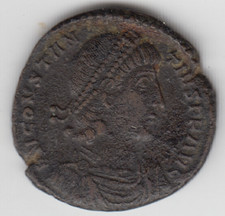 Roman  Constantius ll AD351-354 Æ Centenionalis. Cyzicus spearing