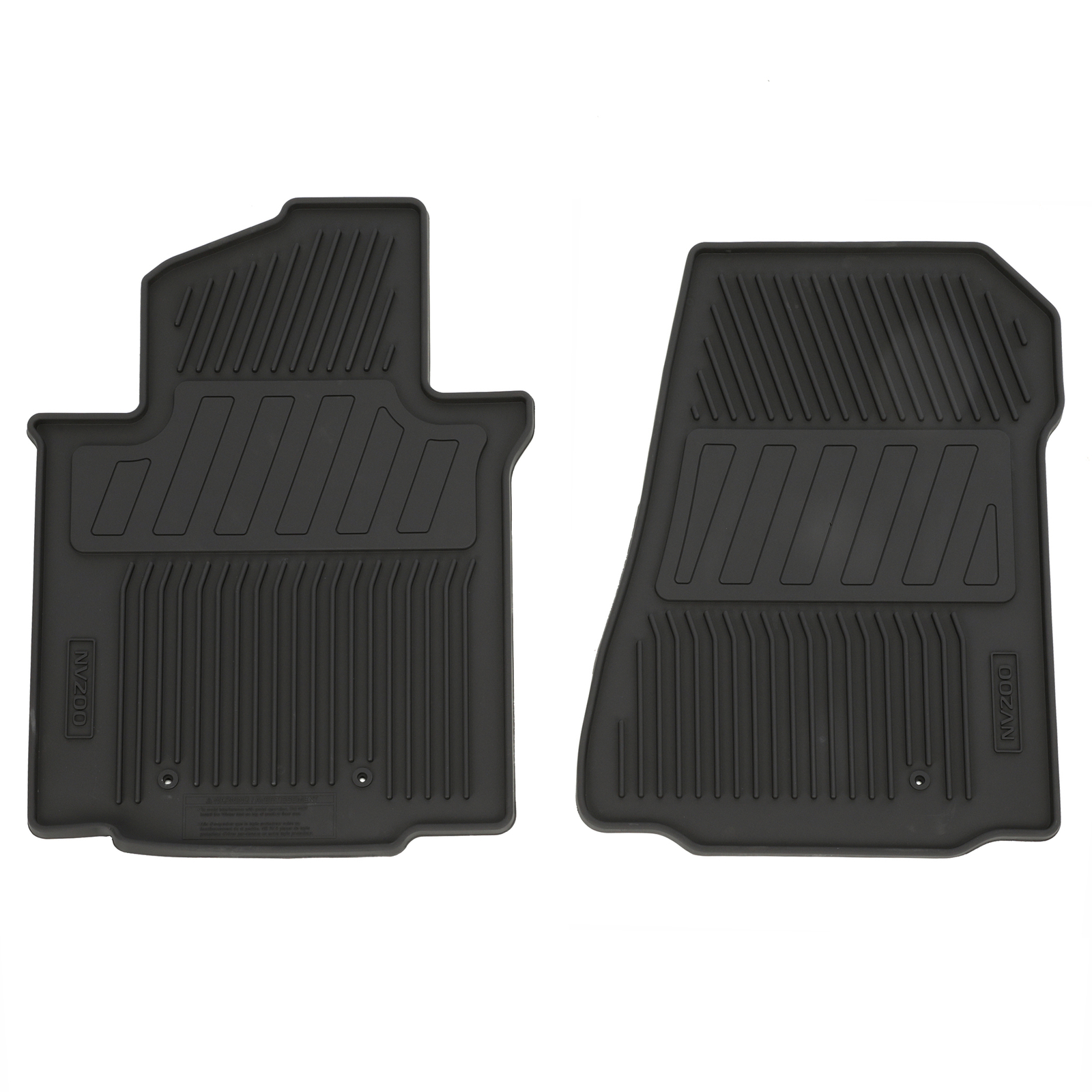 Alfombrillas de piso todo clima delanteras para Nissan NV200 2015-2021 (N/P 999E1-F3000)