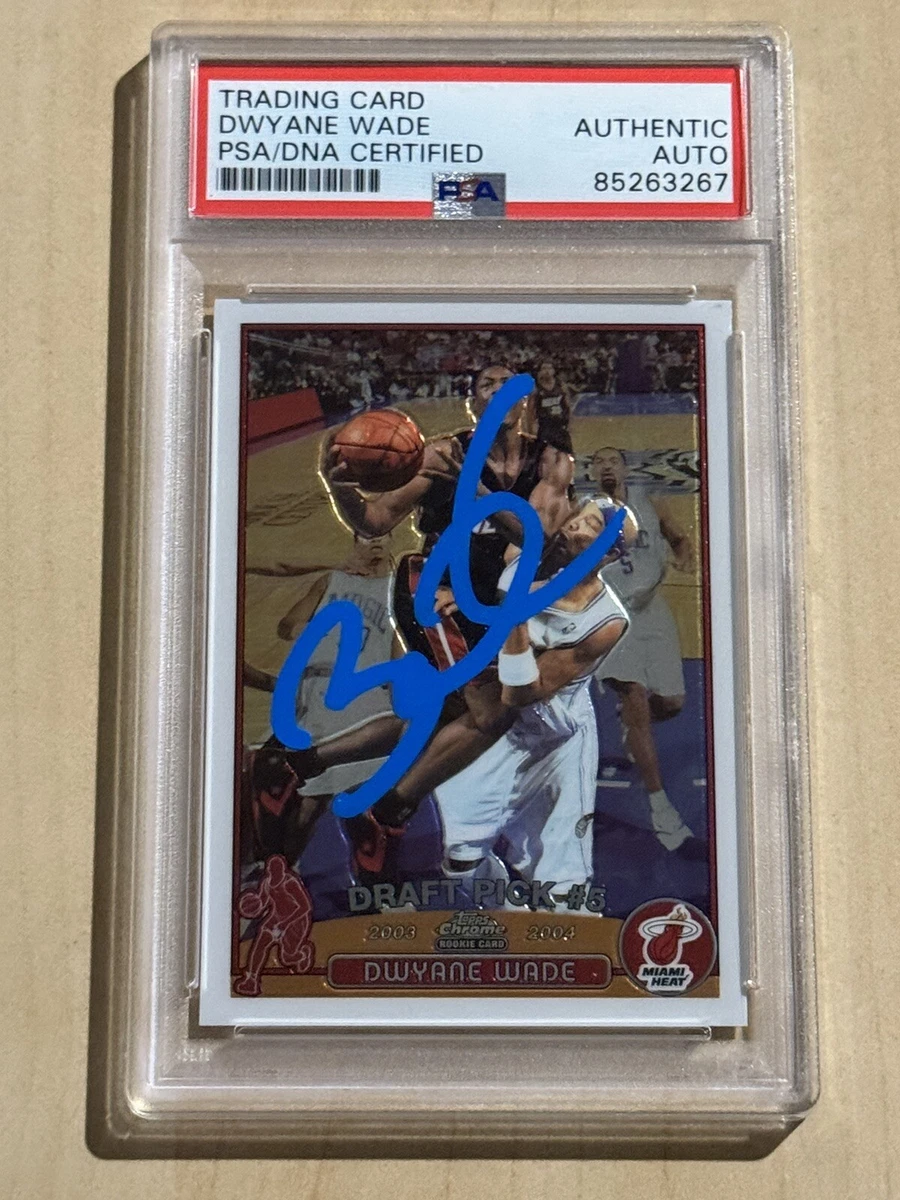 Topps Dwyane Wade Basketball Autographed Sports Trading Cards