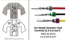 TGR Crimping Tool Die - H7 Die for Delphi Weather Pack Terminal AWG 16-14/12