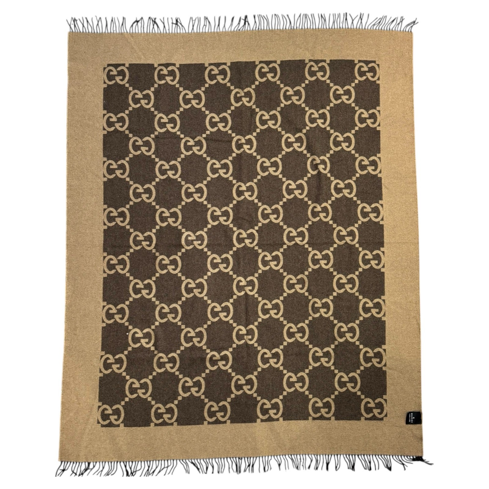 Gucci Monogram Wool & Cashmere Blanket thumbnail 2
