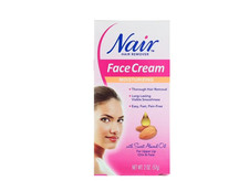 Moisturizing Facial Hair Removal Cream with Sweet Almond Oil, 1 Depilatory Crea