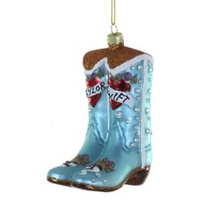Cody Foster Taylor Swift Boots Ornament 4 Inch Glass