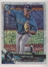 2018 Bowman Draft Chrome Sparkles Refractor Sam Carlson #BDC-175 1o3