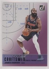 2022-23 Panini Donruss Craftsmen Purple Press Proof James Harden #13 6o3