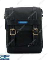 Leder Tank & Heck Tasche Schwarz FüR Ajs BSA Triumph Royal Enfield Motorrad ECS