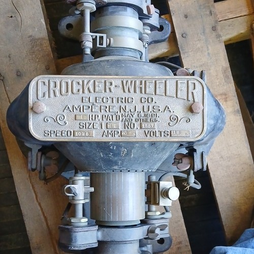 Crocker-Wheeler Alternator Size 1 No. 1557 Universal 1895 Antique Laboratory