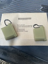 USGI Ear Plug Case  Military Surplus Set of 2 OD Green