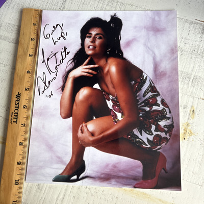 #ad Autograph MARIA CONCHITO ALONSO RUNNING MAN PREDATOR TO GREG SIGNED PHOTO $49.00