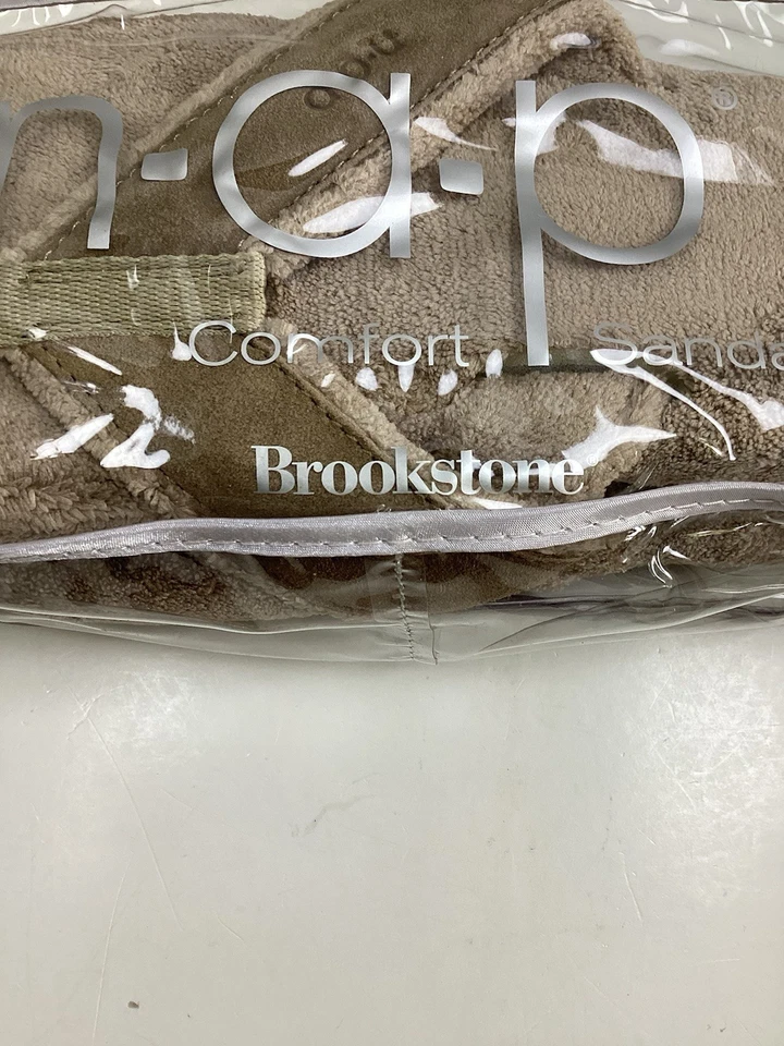 Mujer Brookstone N-A-P Beige Talla 9-10 Chanclas Suela de Goma Napsoft Gamuza Correa Foto 3 de 3