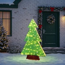 4FT Christmas Tree Displays Decoration with Lights for In/Outdoor Holiday Decor