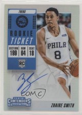 2018-19 Contenders Premium Edition Silver Prizm Zhaire Smith Rookie Auto RC pq5