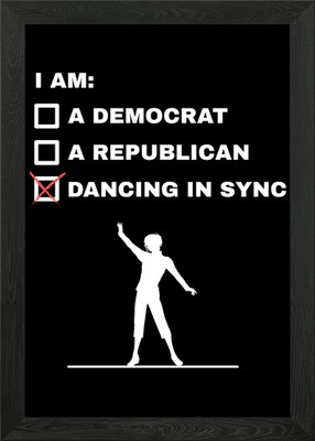 Line Dance Line Dancing gerahmtes Wandbild Poster Leinwanddruck Bild