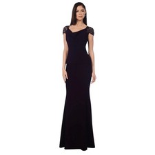 Alexander by Daymor Couture 909 NEW Size 6 Formal Evening Gown Aubergine Wine