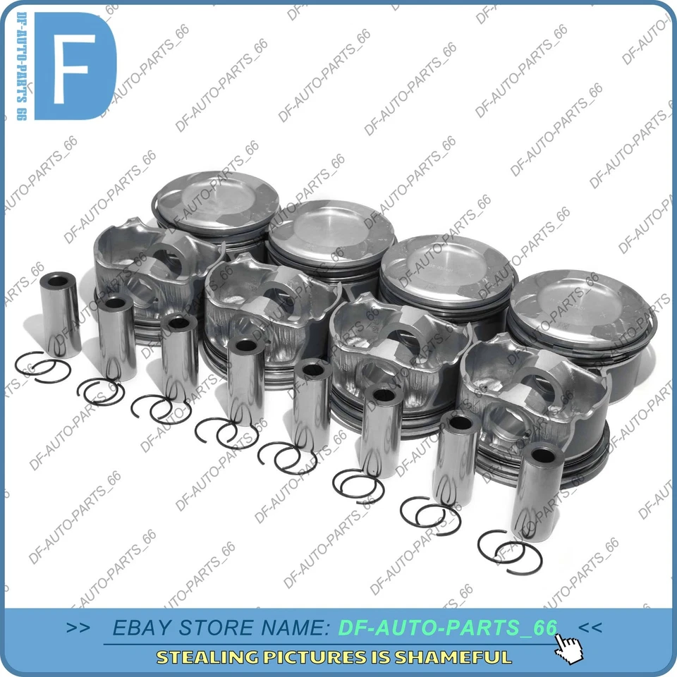 Juego de 8 pistones y anillos STD para Mercedes-Benz E63 G63 S63 AMG W463 W212 5,5 L M157 Foto 3 de 4