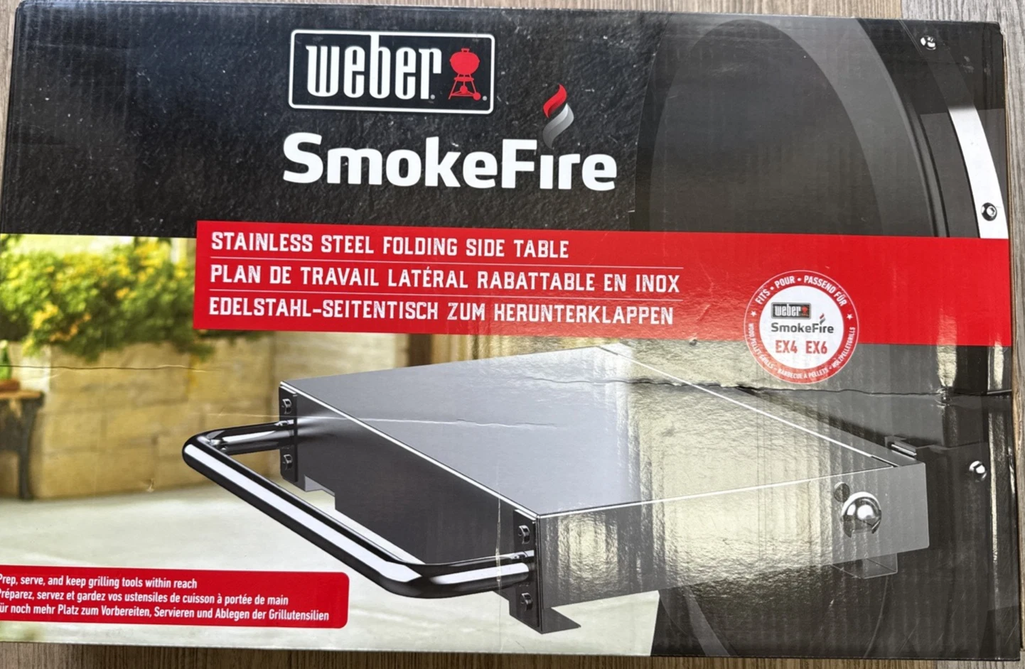 Weber SmokeFire Folding Side Table Stainless Steel Grill EX4 and EX6 19x12" 7001
Opens in a new wind