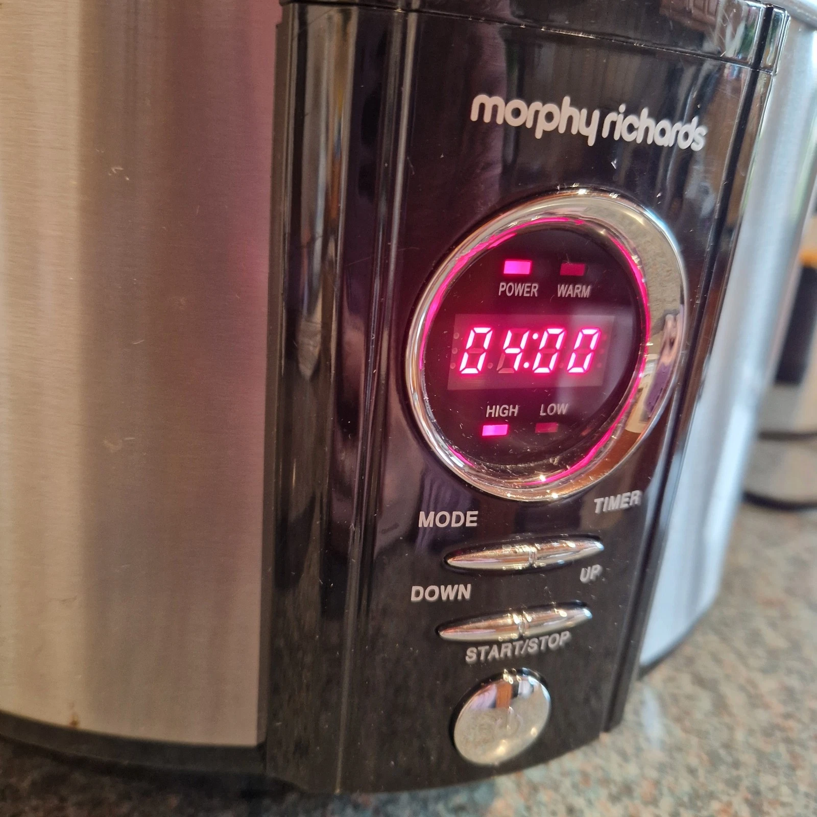 Morphy Richards 3.5L Oval Slow Cooker - Stainless Steel