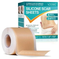Silicone Scar Sheets (1.6” x 150”-3.8M)(New)