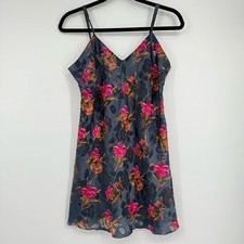 Victoria's Secret Vintage Gold Label Slip Floral Dress Lingerie M