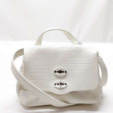 Borsa a mano Zanellato in pelle bianca 2657444