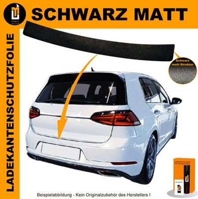 LACKSCHUTZFOLIE LADEKANTENSCHUTZ FÜR VW GOLF 7 SCHRÄGHECK SCHWARZ MATT
