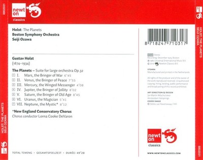 HOLST: THE PLANETS NEW CD