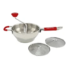 NESCO Stainless Steel Food Mill, 3 Grinding Sizes, 1 Quart Capacity