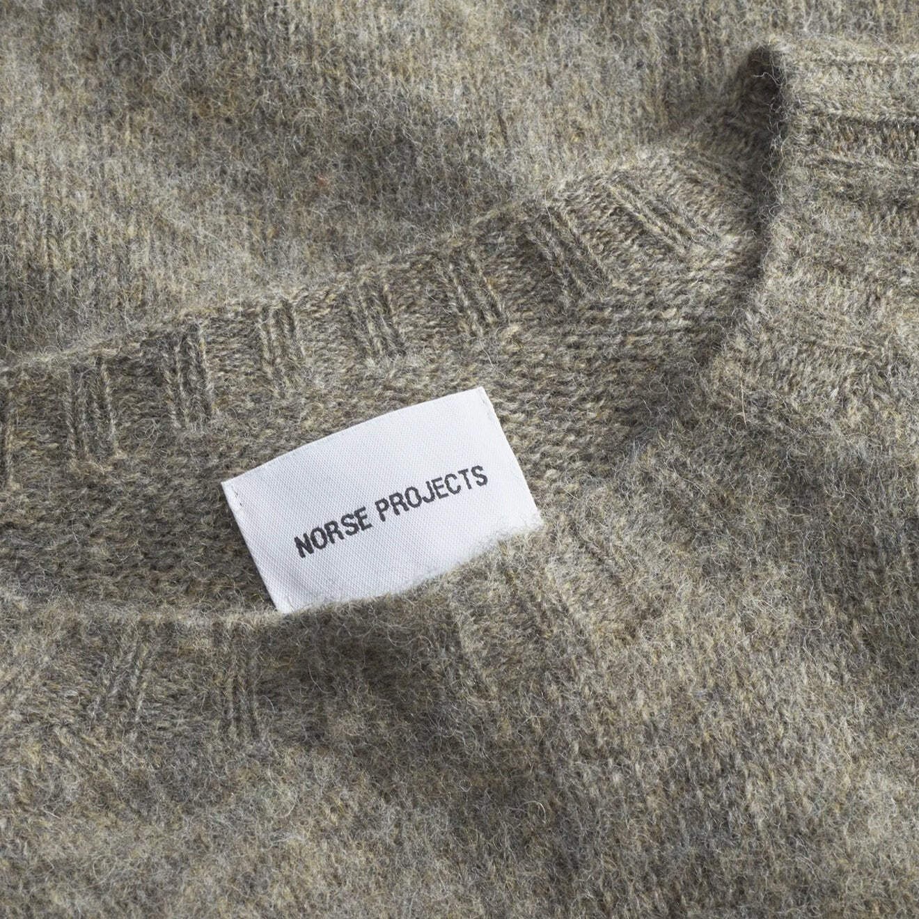 Norse Projects Birnir Brushed Lambswool Walnut image 3