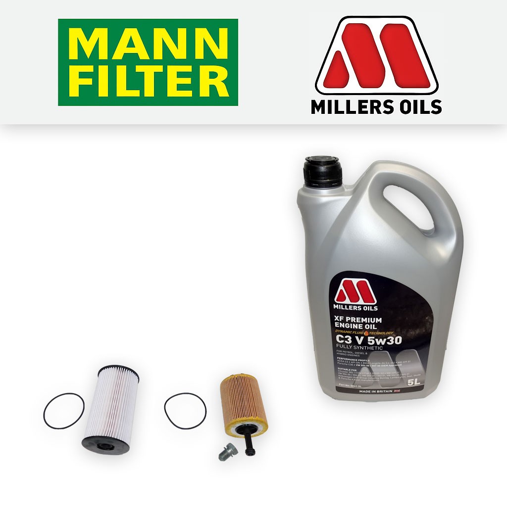 SERVICE KIT for VW TOURAN (1T1) 1.9 TDI OIL FUEL FILTERS +LL OIL (2005-2010)