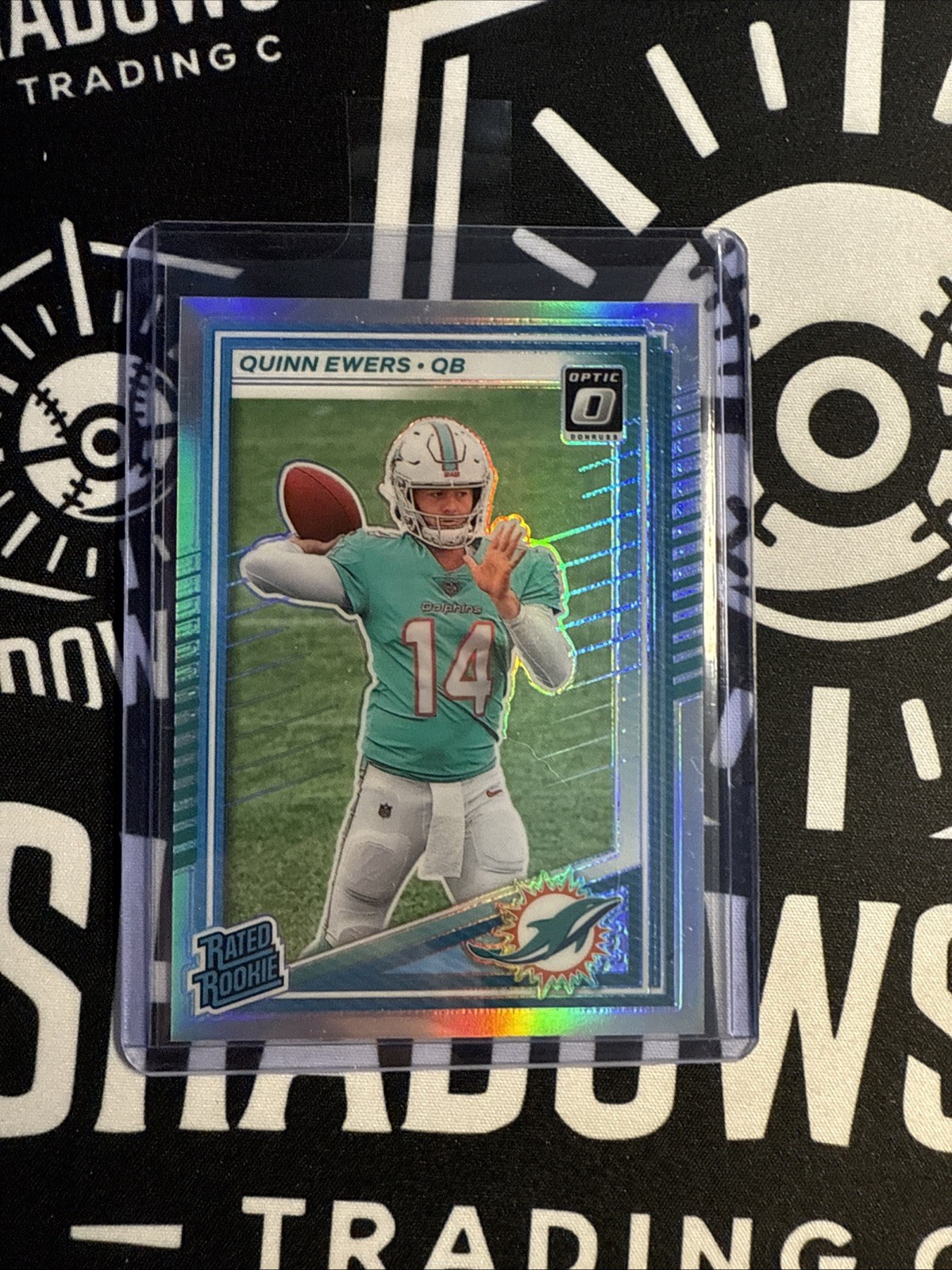 2025 Donruss Optic Silver Holo Quinn Ewers Preview #342🔥 Miami Dolphins