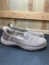 Skechers Womens Slip-Ins Air-Cooled Memory Foam Taupe Casual Shoes Size 7.5