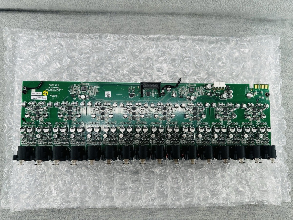SOUNDCRAFT - 16 Ch Mic Input Board 5002422 & 16 Ch line output