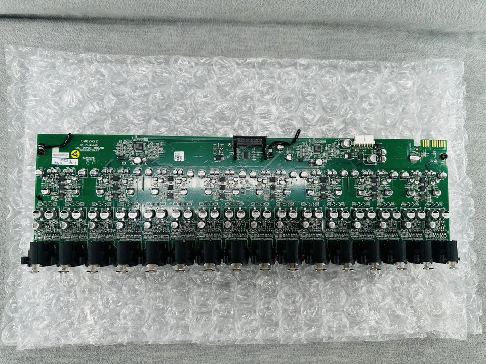 SOUNDCRAFT - 16 Ch Mic Input Board 5002422 & 16 Ch line output board A522.010414 - Image 2 of 4