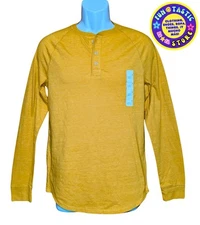 MENS PULLOVER LONG SLEEVE HENLEY SHIRT MUSTARD COLOR. GOODFELLOW BRAND. Sz S.
