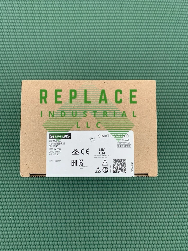 *SURPLUS UNOPENED* SIEMENS 6ES7214-1HG40 SIMATIC S7-1200 - Image 2 of 2