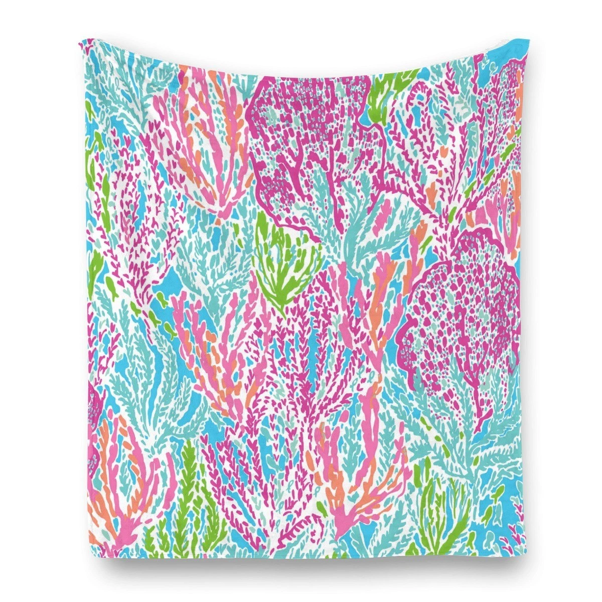 Lilly Pulitzer Garnet Hill Fleece Blanket, Birthday Gift