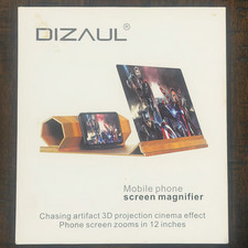 Dizaul Mobile Phone 12" Screen Magnifier for Any Mobile Phone Wood Design NEW