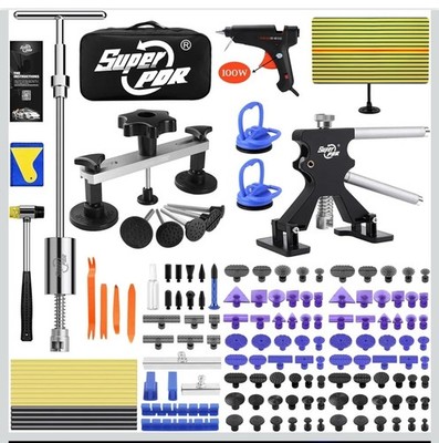 Super PDR Car Dent Puller Kit, 89PCS Paintless Dent Removal Kit, Hail Dent R...