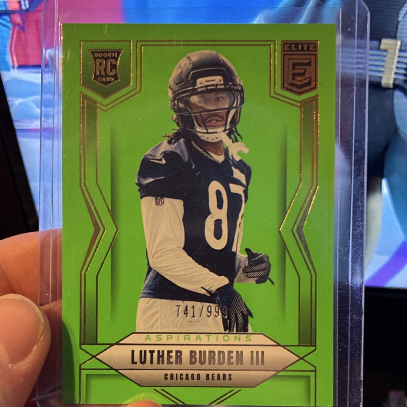 2025 Panini Donruss Elite Aspirations Rookie Luther Burden III /999 Bears #118