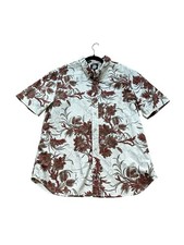 Reyn Spooner Mens Size 2XL Hawaiian Shirt Tropical Mermaids Travel Summer Beach