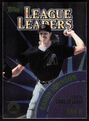 2000 Topps Pedro Martinez / Randy Johnson League Leaders