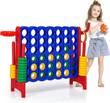Forza 4 Gioco Gigante per Bambini E Adulti, per Esterno E Interno, (84X33X74Cm, 