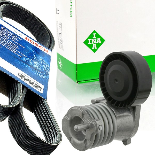 Bosch 5PK850 Keilrippenriemen + Spanner FüR C30 C70 II S40 V50 2.0D Ford Volvo-image