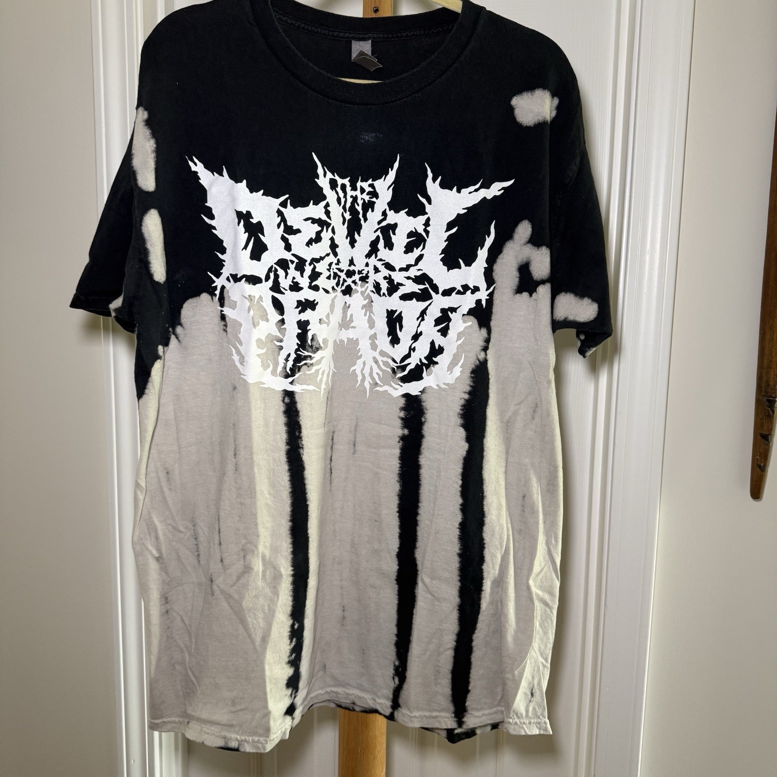 The Devil Wears Prada Mens Black White Tie Dye Graphic Band T Shirt XL Metalcore