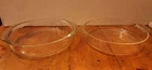 SALE PAIR  $25.00-Vintage Pyrex Glass Round Casserole Baking Dishes 8.25”
