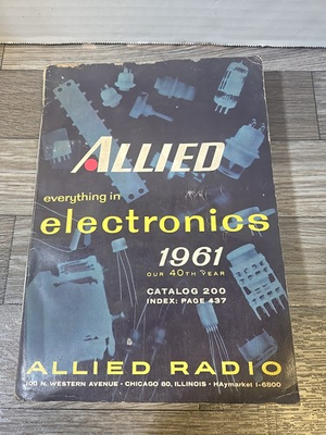 #ad Vintage Allied Radio Everything in Electronics 1961 Catalog 200 $15.48