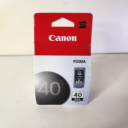 Original Canon Tintenpatrone Schwarz 40 Pixma Fein PG-40 Brandneu Originalverpackt Versiegelt