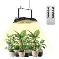 Dimmable LED Grow Lights 45W 340W Equiv. Full Spectrum Panel light W/Remote